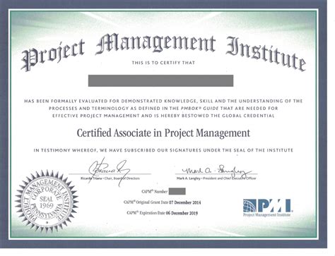 Diploma in Project Management .